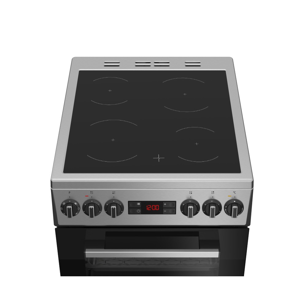 Indesit Plīts IS5V8CSX/P Inox Elektriskā Frontal top down