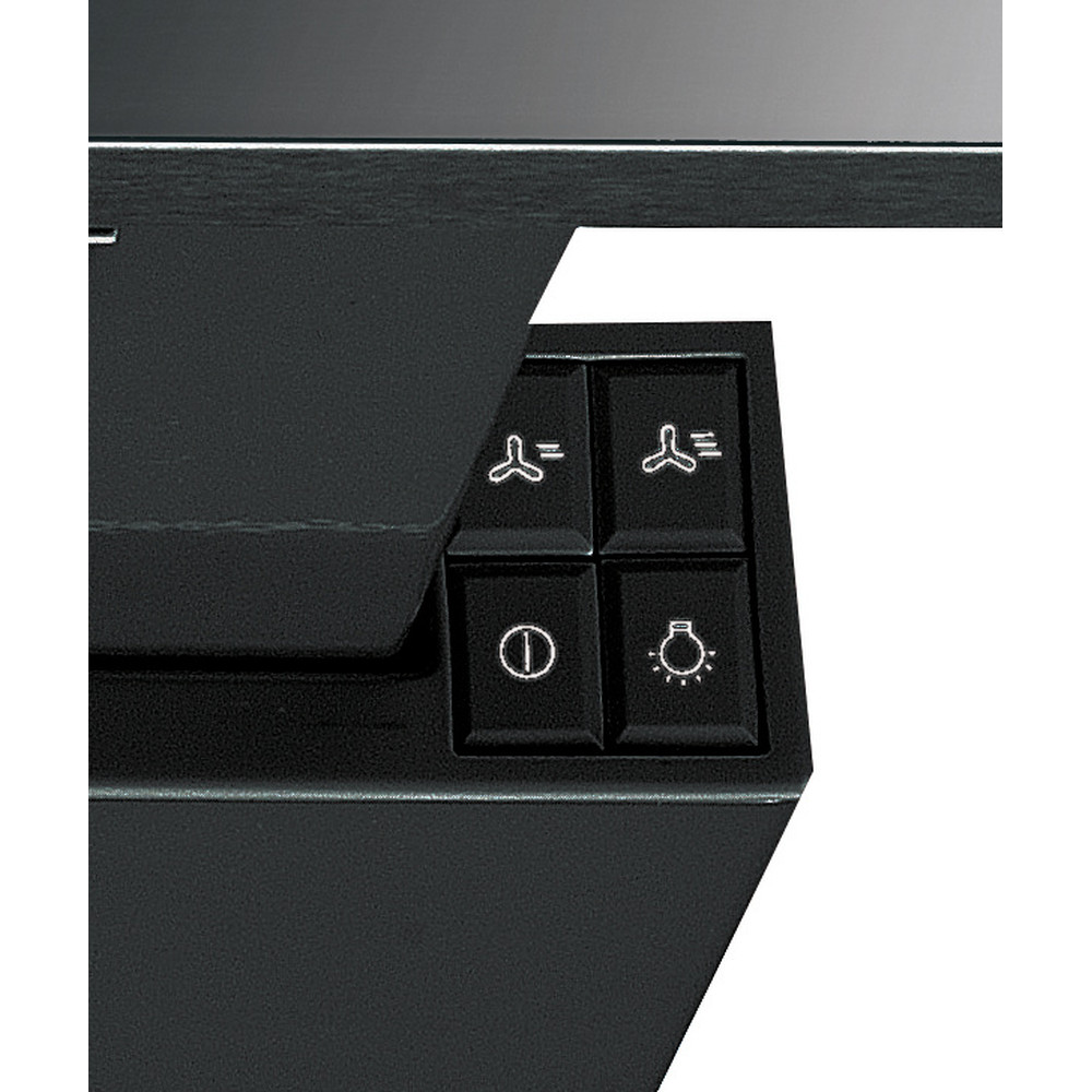 Indesit Dampkap Inbouw IAHTT64FLSK Zwart Onderbouw Mechanisch Control panel