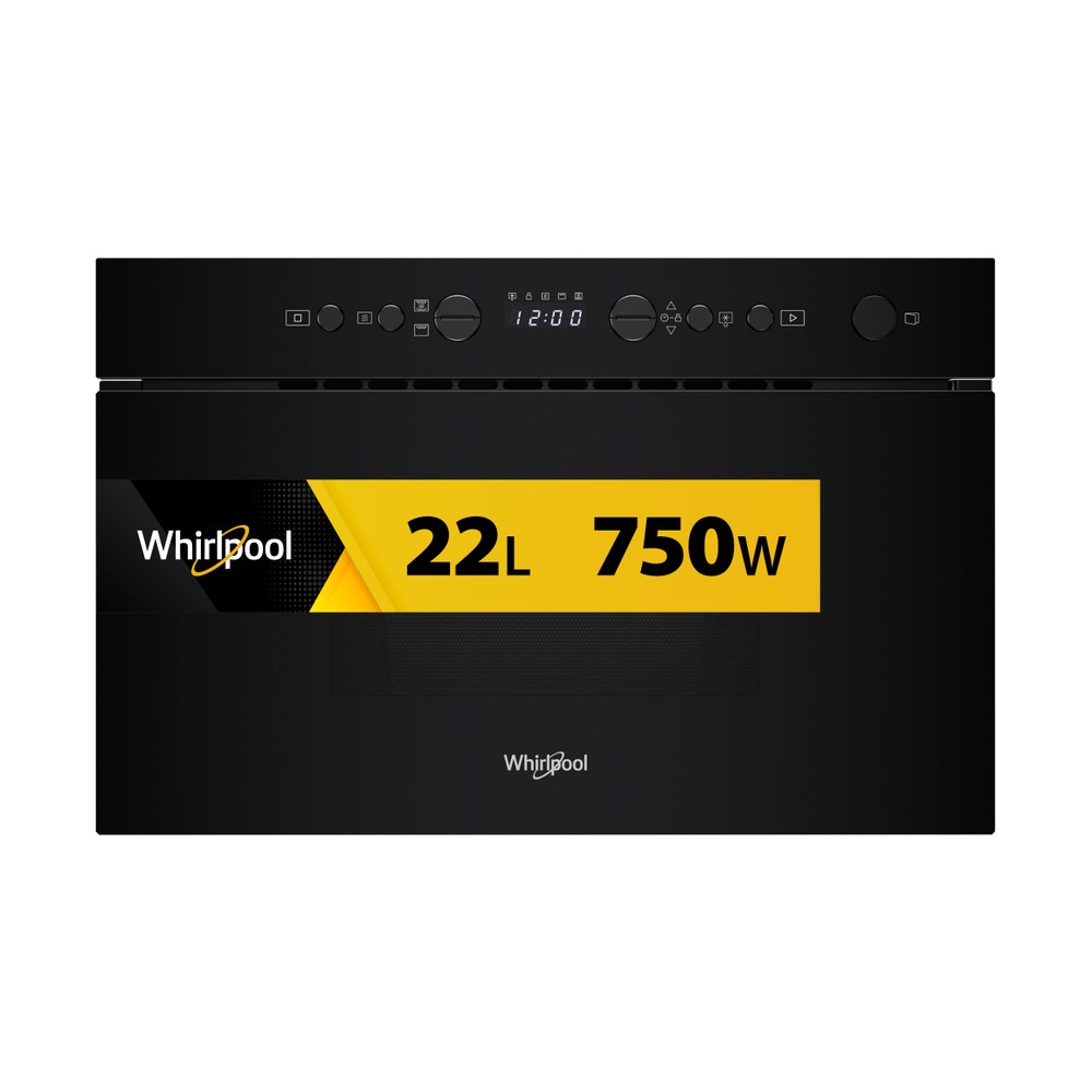 Whirlpool Magnetron Ingebouwd WMN14BB Zwart Elektronisch 22 MW+Grillfunctie 750 Frontal