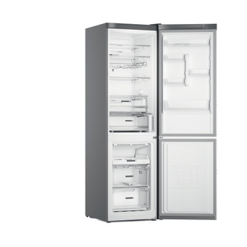 Whirlpool Kombinirani hladnjak Samostojeći W7X 92O OX H Optički Inox 2 doors Perspective open