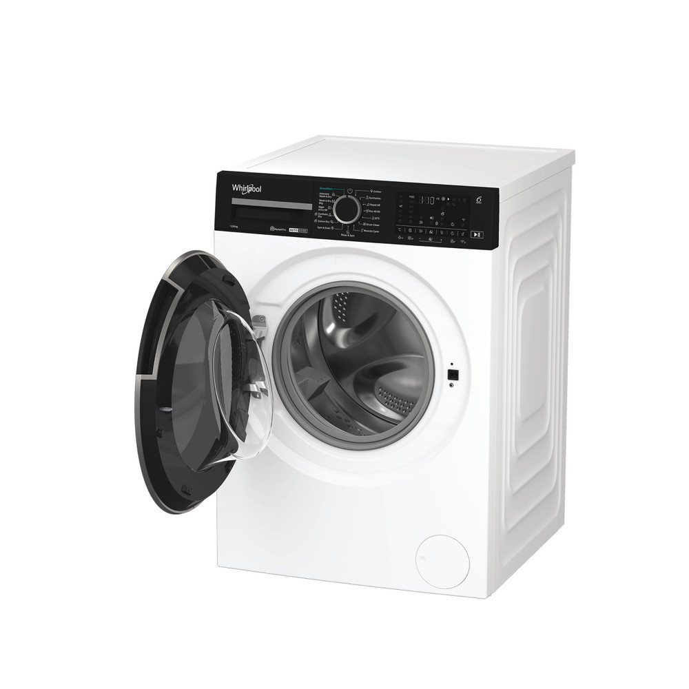 Whirlpool Maşină de spălat rufe cu uscător Independent WPD 2836W ADS EE Alb Încărcare frontală Perspective open