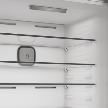 Whirlpool Koel/vriescombinatie Vrijstaand WHK2 6614 X6E Pearl Inox 2 deuren Filter