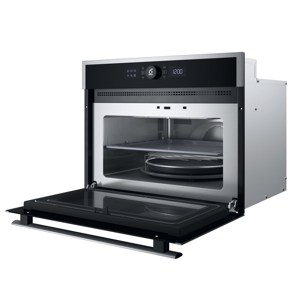 Whirlpool Microgolfoven Inbouw WMW47HMX Roestvrij staal Elektronisch 40 Combimicrogolfoven 900 Perspective open