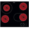 Whirlpool Kochfelder WRH 604DO LX Schwarz Radiant vitroceramic Frontal