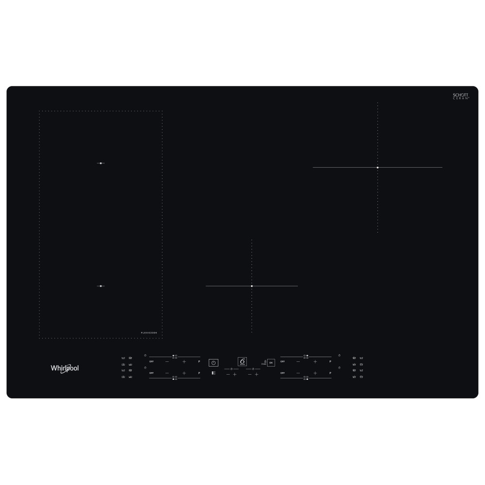 Whirlpool Kookplaat WL B2977 NE Zwart Induction vitroceramic Frontal