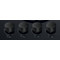 Whirlpool Pliidiplaat AKT 625/NB1 Must Gaas Frontal top down