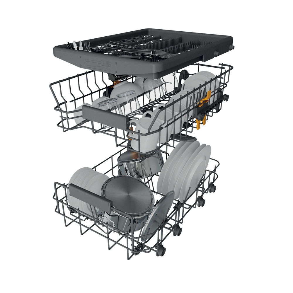 Whirlpool Mosogatógép Beépíthető WH6PC11BS7A0 Half-integrated C Technical drawing