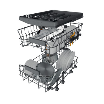 Whirlpool Mosogatógép Beépíthető WH6PC11BS7A0 Half-integrated C Technical drawing