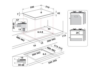 Plită pe gaz Whirlpool - GOFL 629/NB1 | European Appliances