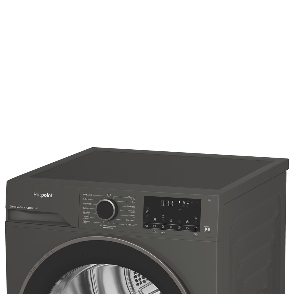 Hotpoint Secadora C HD 94M GBS SPT Manhattan Gray Lifestyle control panel