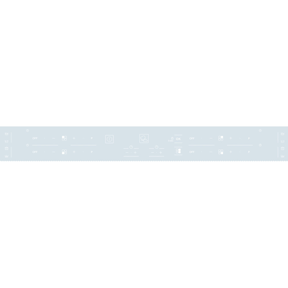 Hotpoint_Ariston Plită HB 8460B NE/W Alb Induction vitroceramic Control panel
