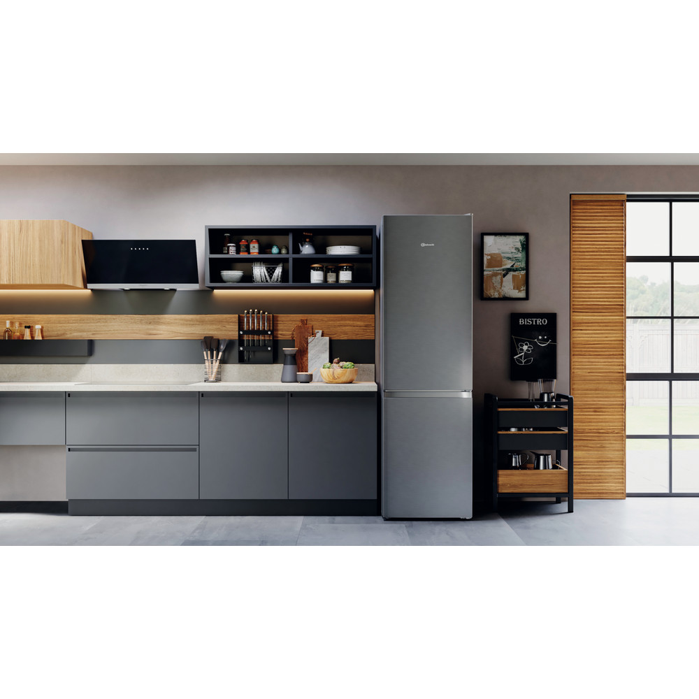 Bauknecht Køleskab/fryser kombination Fritstående KGN 20E2IN Saturn Steel 2 doors Lifestyle frontal
