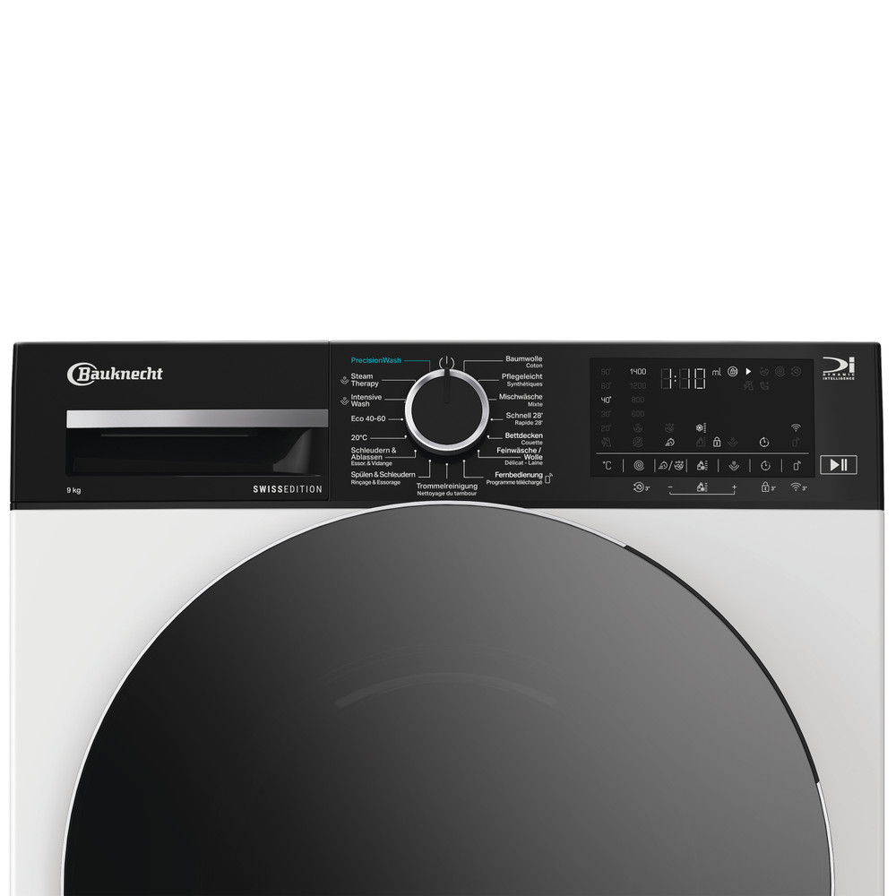 Bauknecht Lave-linge Appareil à pose libre BKWM9109 Blanc Chargeurs frontaux A Control panel