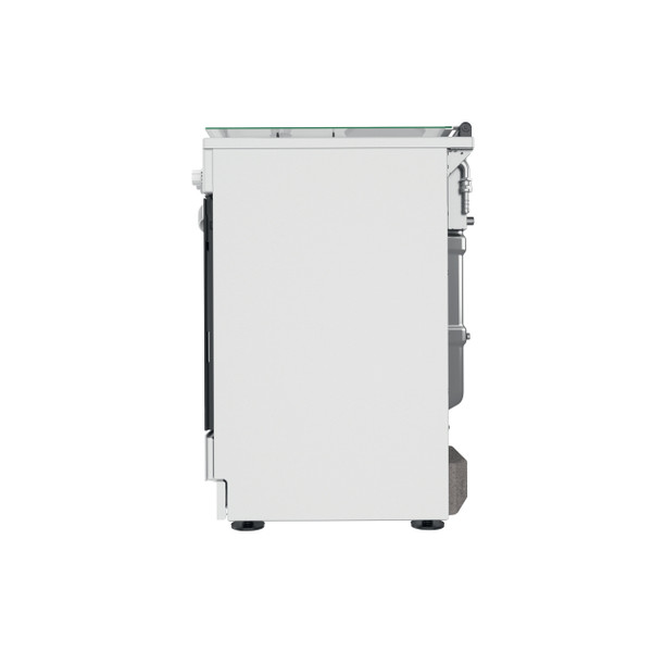 Indesit Κουζίνα IS67M4KHW/E Λευκό Μεικτή Back / Lateral