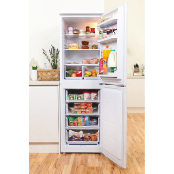 Indsit Racitor-congelator combinat Independent CAA 55 1 Alb 2 doors Lifestyle frontal open