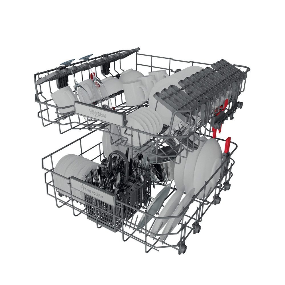 Whirlpool Lave-vaisselle Encastrable WIO 3T141 PES Tout intégrable C Technical Translucent