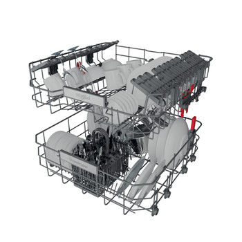 Whirlpool Vaatwasser Ingebouwd WIO 3T141 PES Volledig geïntegreerd C Technical Translucent