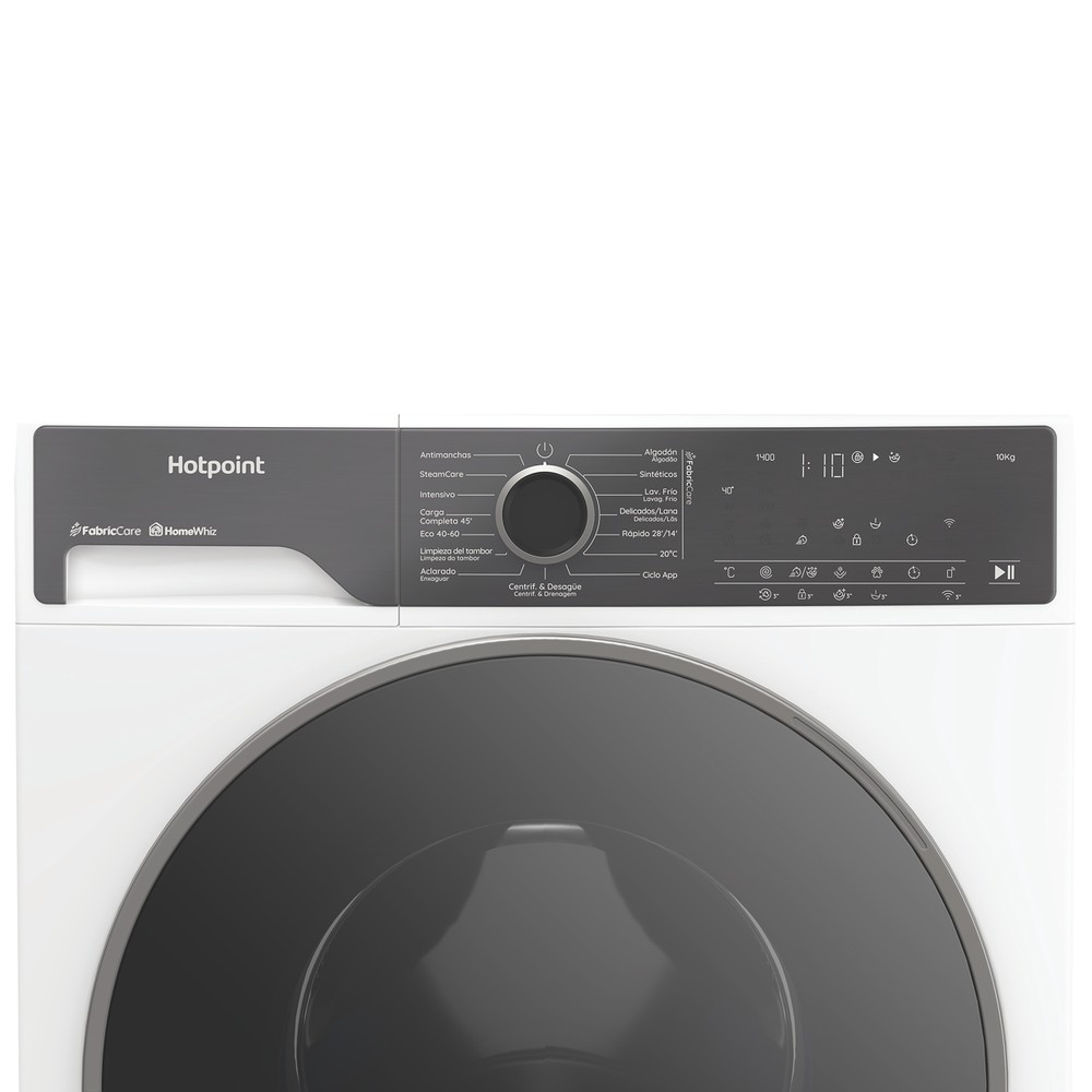 Hotpoint Máquina de lavar roupa Livre Instalação HP 105 CARE SPT Branco Carga Frontal A Control panel