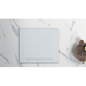 Whirlpool Encimera WL B4560 NE/W Blanco Induction vitroceramic Lifestyle frontal
