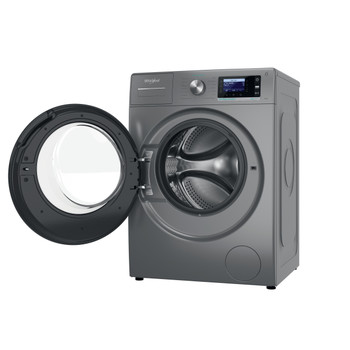 Whirlpool Lave-linge Pose-libre W6 W945SB FR Argent Front loader Perspective open
