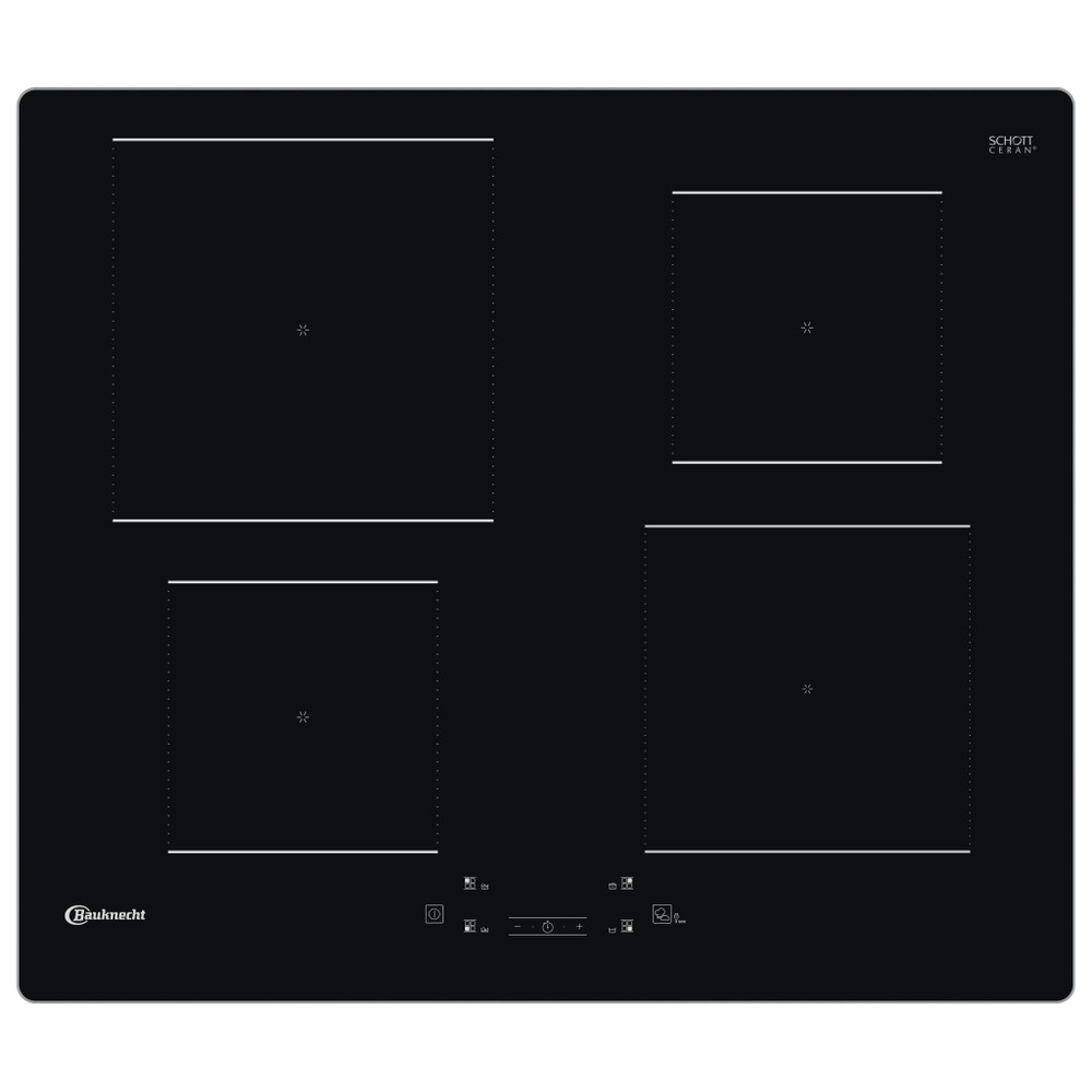 Bauknecht Table de cuisson BQ 5160S AL Noir Induction vitroceramic Frontal
