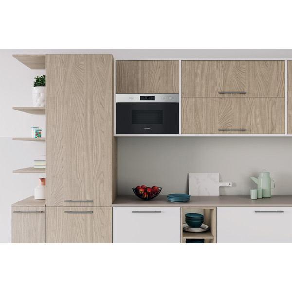 Indesit Φούρνος μικροκυμάτων Εντοιχιζόμενο IM K11 X Ανοξείδωτο ατσάλι Ηλεκτρονική 22 Μόνο MW 750 Lifestyle frontal