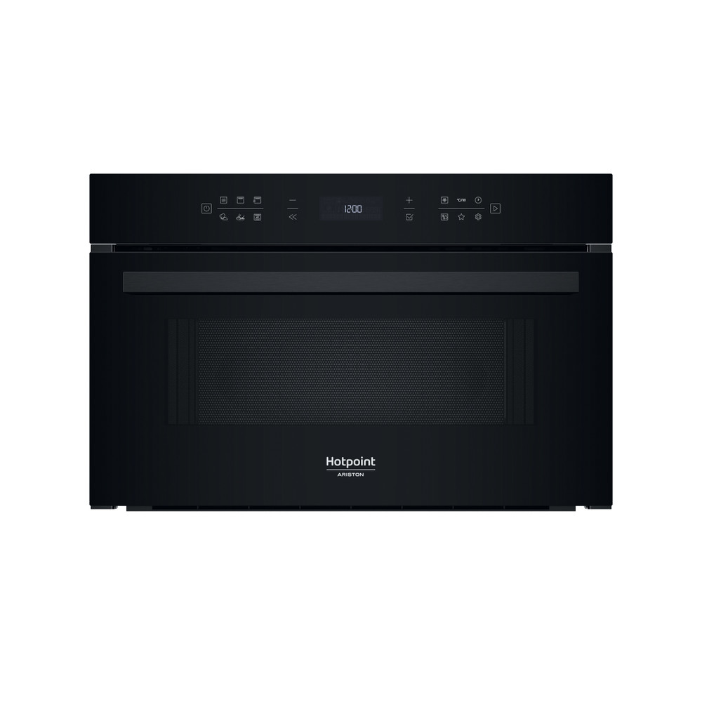 Hotpoint_Ariston Micro-ondas Encastre HAMD74TB Preto Eletrónico 31 MO + Função Grill 1000 Frontal