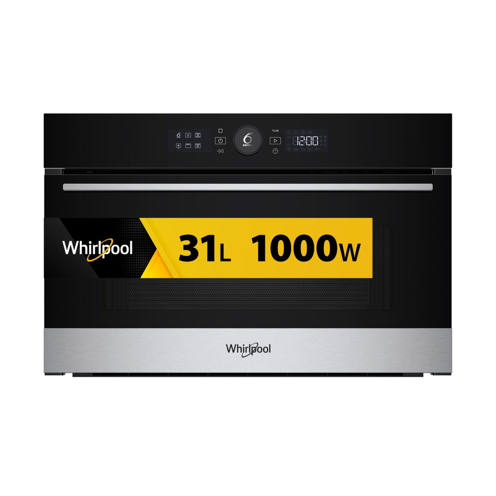 Whirlpool Microgolfoven Inbouw WMD54MX Roestvrij staal Elektronisch 31 Microgolven+Grill 1000 Frontal