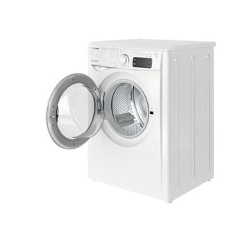 Indesit Lavadora secadora Libre instalación EWDE 751251 W SPT N Blanco Cargador frontal Perspective open