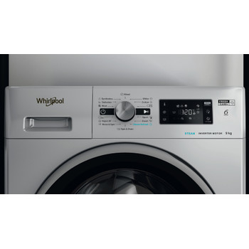 Whirlpool Maşină de spălat rufe Independent FFD 9469 SBSV EU Silver Încărcare frontală A Control panel