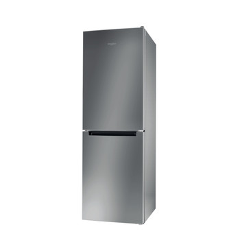 Whirlpool Combiné réfrigérateur congélateur Pose-libre WNF 711 E X Inox 2 portes Perspective