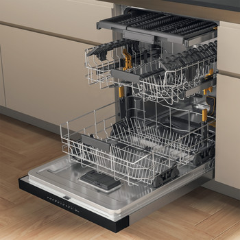 Whirlpool Diskmaskin Fristående W7U HP33 X Underbyggd D Perspective open