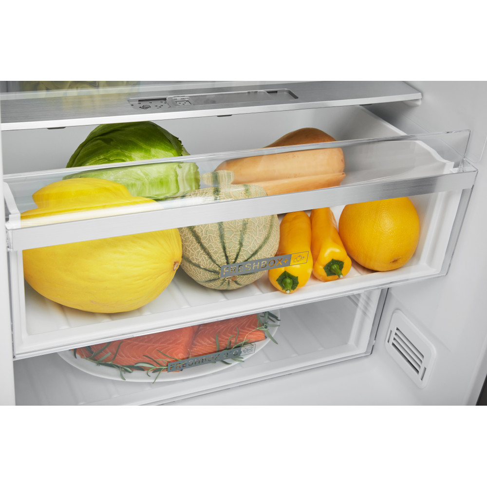 Whirlpool Hűtő/fagyasztó kombináció Szabadonálló W7 931T OX H Optic Inox 2 doors Drawer