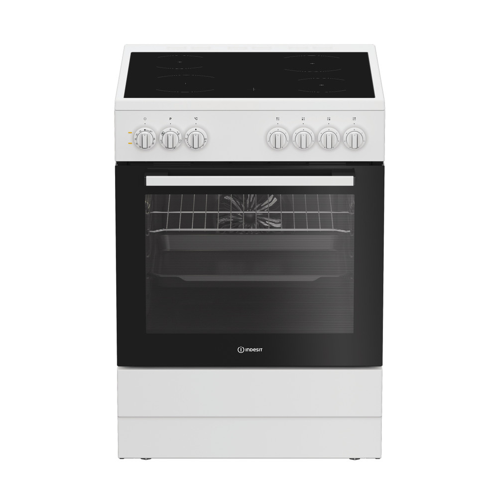 Indesit Κουζίνα I6V5PMW Λευκό Ηλεκτρική Frontal