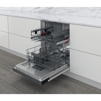 Whirlpool Perilica posuđa Ugradbeni WBC 3C26 X Half-integrated E Perspective open