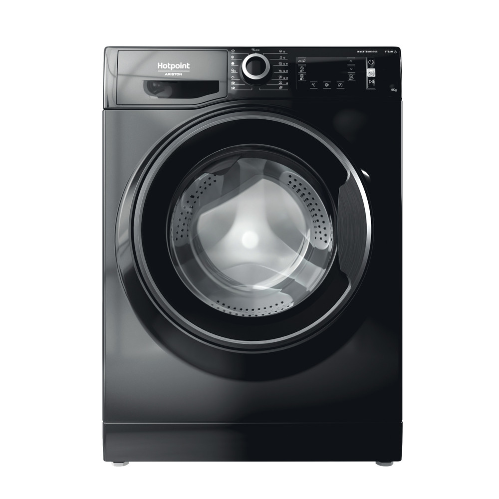 Hotpoint_Ariston Перална машина Свободностоящ NLCD 948 BS A EU Черно Предно зареждане A Frontal