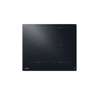 Whirlpool Table de cuisson WTX6019DCF Noir Induction vitroceramic Frontal