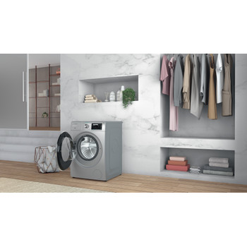 Whirlpool Máquina de lavar roupa Livre Instalação W8 W946SR SPT Prata Carga Frontal A Lifestyle perspective open