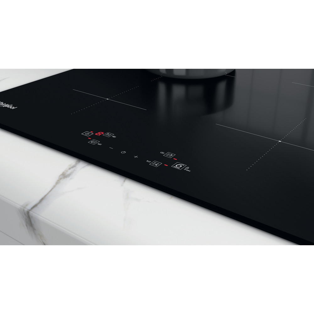 Whirlpool Kookplaat WS Q2760 BF Zwart Induction vitroceramic Lifestyle control panel
