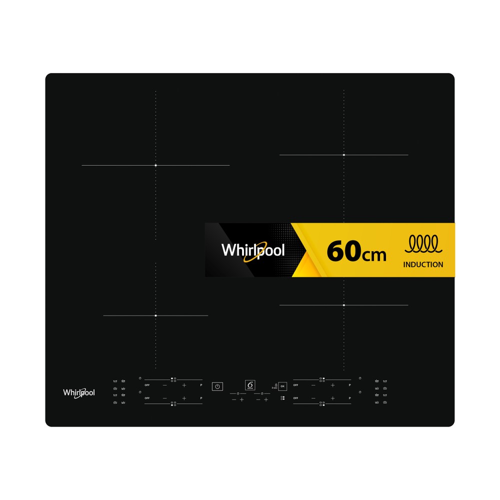 Whirlpool Főzőlap WB B8360 NE Fekete Induction vitroceramic Frontal