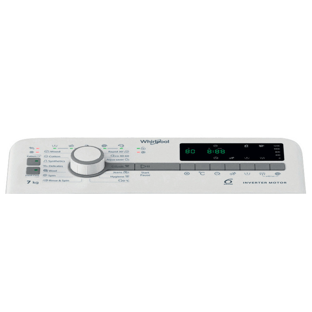Whirlpool Пральна машина Соло TDLR 7252BS EU Білий Top loader відсутній Program