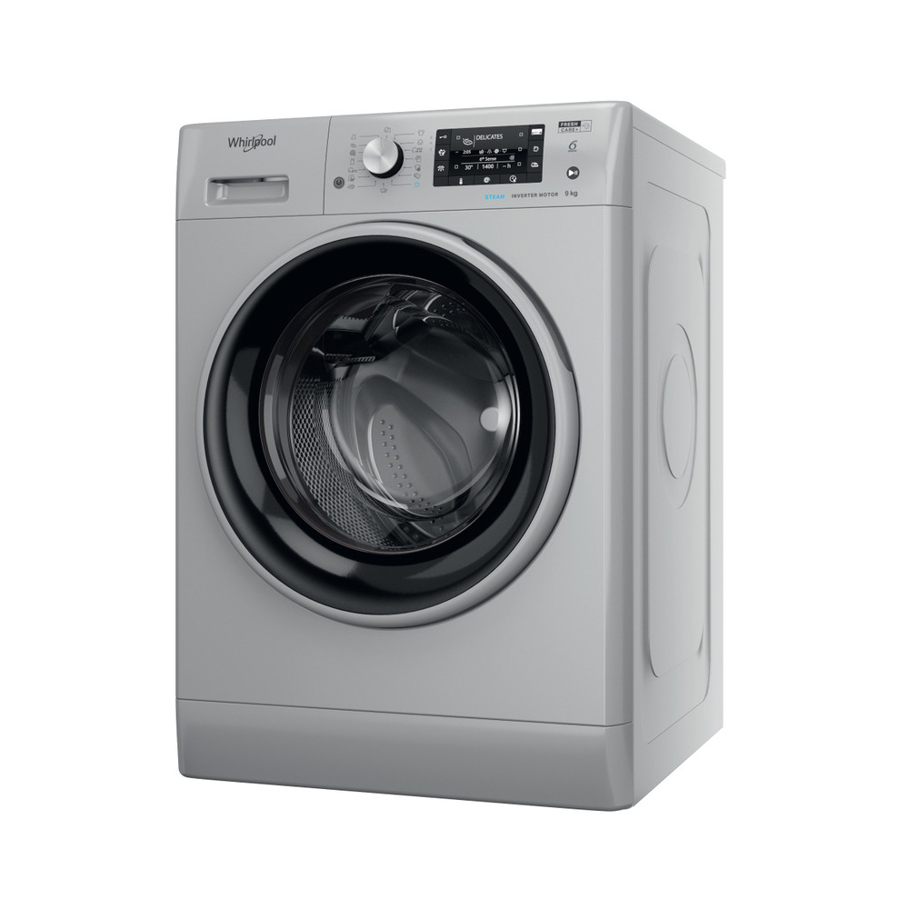 Whirlpool Mosógép Szabadonálló FFD 9458 SBSV EU Ezüst Elöltöltős B Perspective