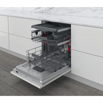 Whirlpool Lavavajillas Encastre WIC 3C34 PFE S Full-integrated D Perspective open