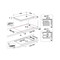 Indesit Kookplaat IB 21B77 NE Zwart Induction vitroceramic Technical drawing
