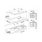 Indesit Table de cuisson IB 21B77 NE Noir Induction vitroceramic Technical drawing