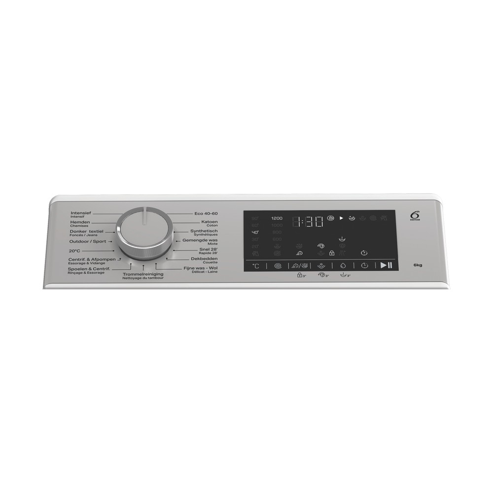 Whirlpool Wasmachine Vrijstaand TW 622S FRESHCARE BE Wit Bovenlader B Program