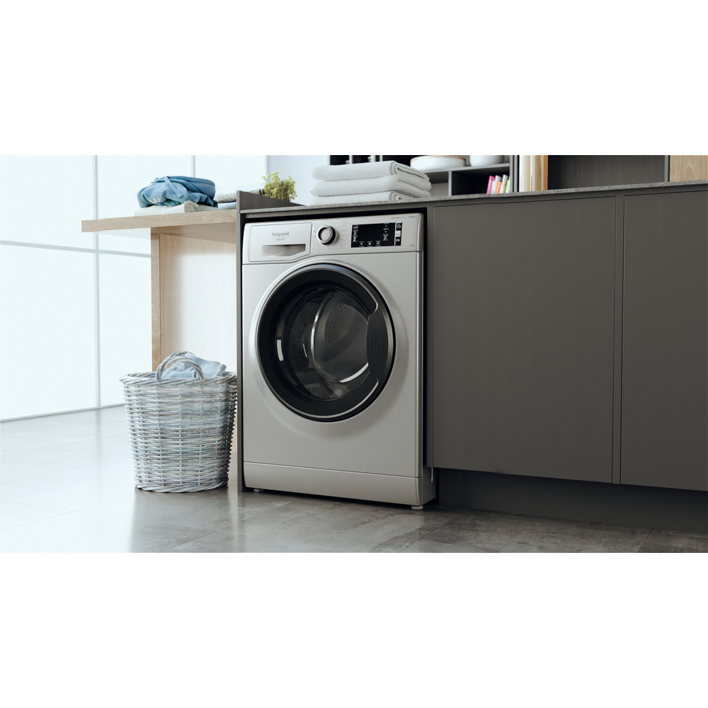 Hotpoint_Ariston Maşină de spălat rufe Neincorporabil NLCD 946 SS A EU N Argintiu Încărcare frontală A Lifestyle perspective