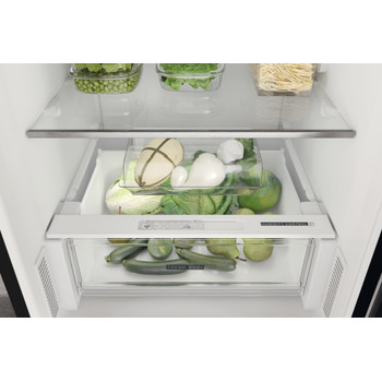 Whirlpool Hűtő/fagyasztó kombináció Szabadonálló W7X 93A K 1 Fekete 2 doors Drawer