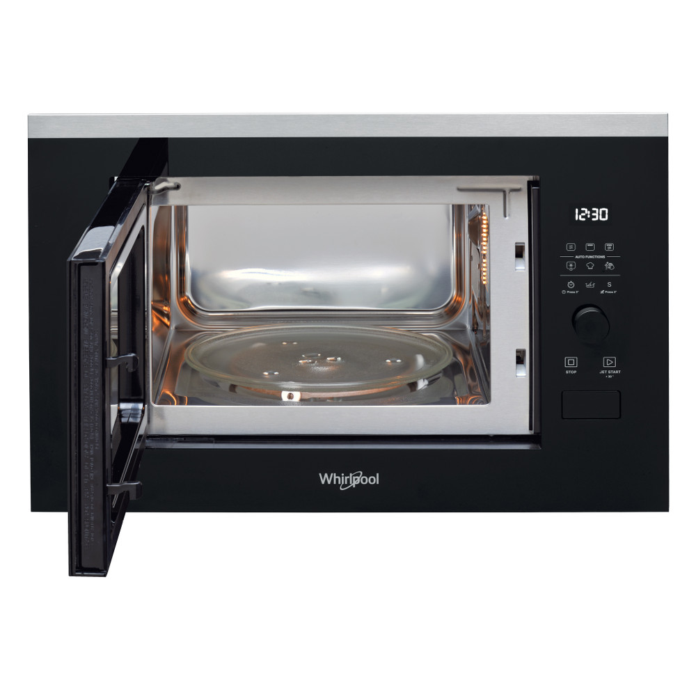 Whirlpool Mikrovlnná rúra Vstavané WMF250G Nerez Elektronické 25 Mikrovlny + Gril 900 Frontal open