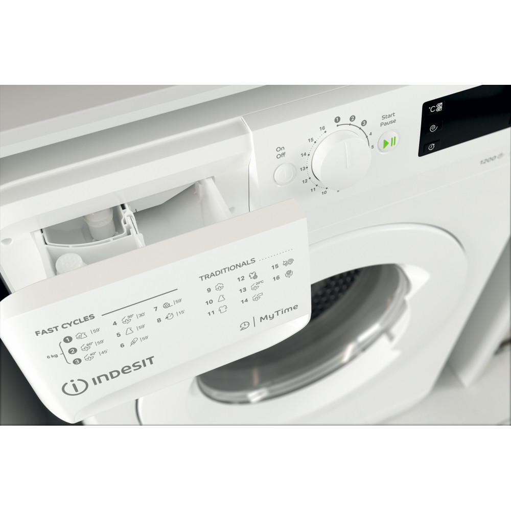 Indesit Пральна машина Соло OMTWSE 61252 W EU Білий Front loader A+++ Drawer